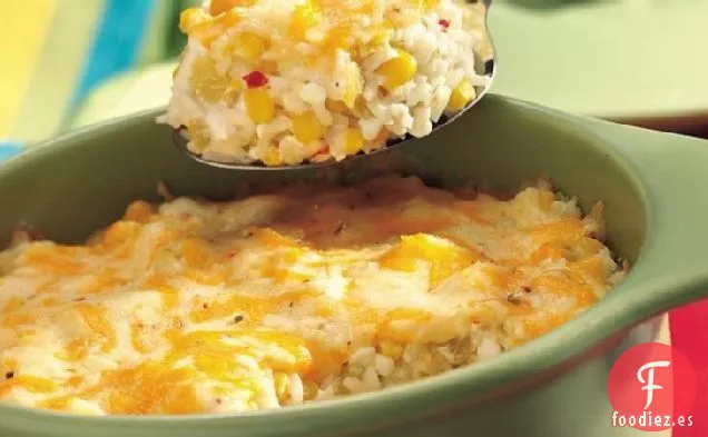 Maíz y Arroz de Chile Verde