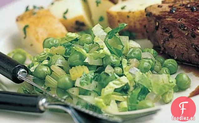 Guisantes Frescos con Lechuga
