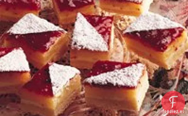 Deliciosas Barritas de Frambuesa y Limón