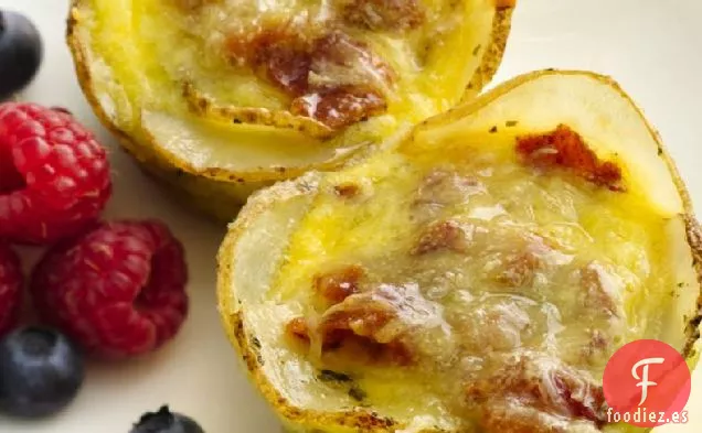 Mini Quiches de Desayuno con Corteza de Patata
