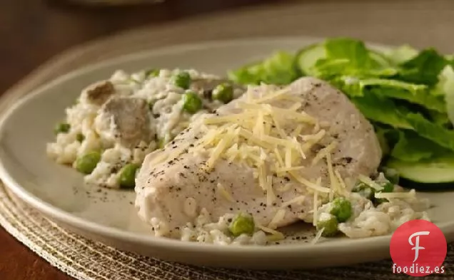 Pollo con Arroz y Champiñones