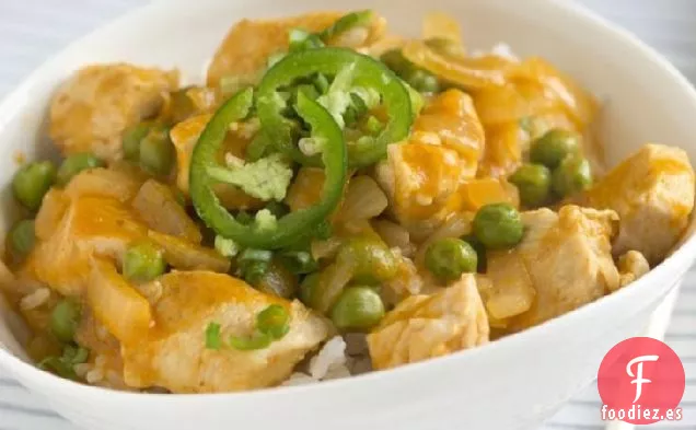 Pollo al Curry Rojo Tailandés con Calabaza