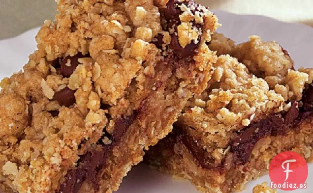 Barras de Avena con Pera y Chocolate