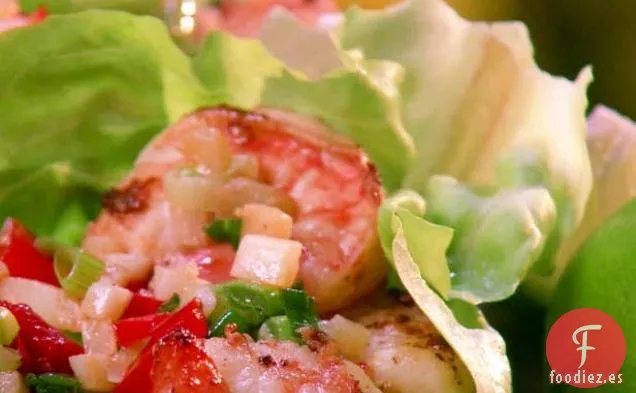 Envolturas de Lechuga de Camarón de Lima
