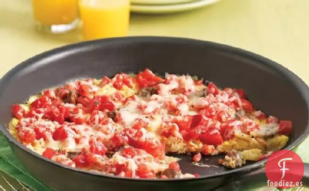 Frittata de Patata, Huevo y Salchicha