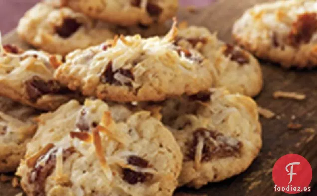 Galletas Crujientes de Coco y Dátiles