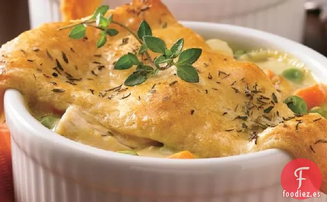 Mini Tartas de Pollo en Forma de Media Luna