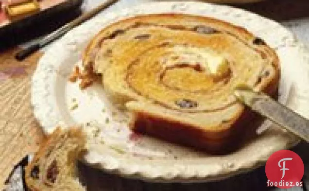 Pan de Pasas con Remolino de Canela