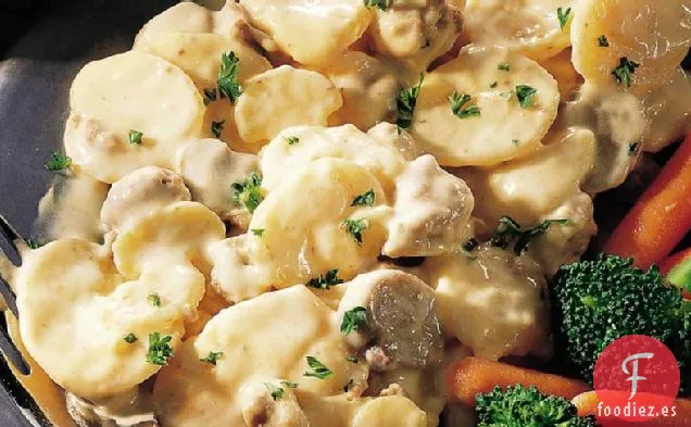Patatas Gratinadas Stroganoff