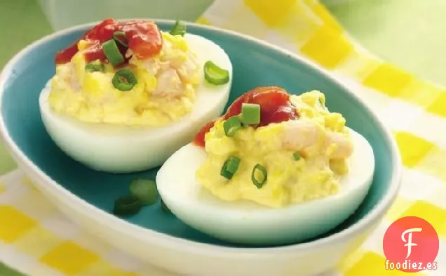 Huevos Rellenos de Camarones