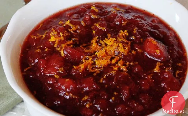 Salsa de Arándanos de Manzana de Cocción Lenta