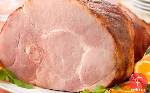 Jamón al Horno con Glaseado de Azúcar Moreno Balsámico