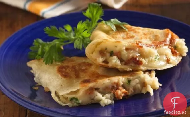 Quesadillas de Patata y Salchicha
