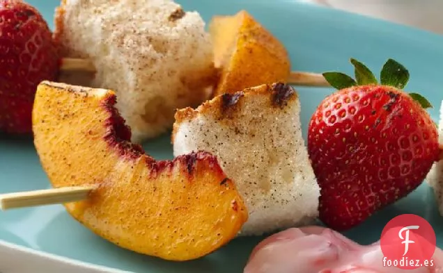 Brochetas de Pastel de Ángel a la Parrilla