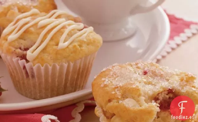 Muffins de Frambuesa y Chocolate Blanco