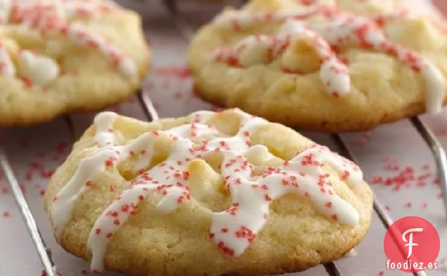 Galletas de Macarrones de Chocolate Blanco Navideño