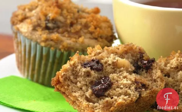 Muffins de Patatas Fritas de Plátano y Praliné