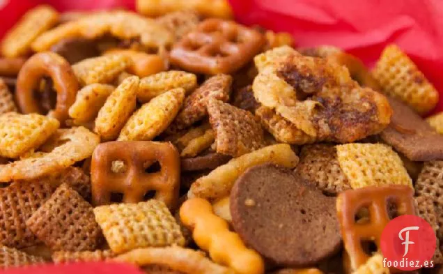 Mezcla de Chex de Cebolla en Flor de Tocino