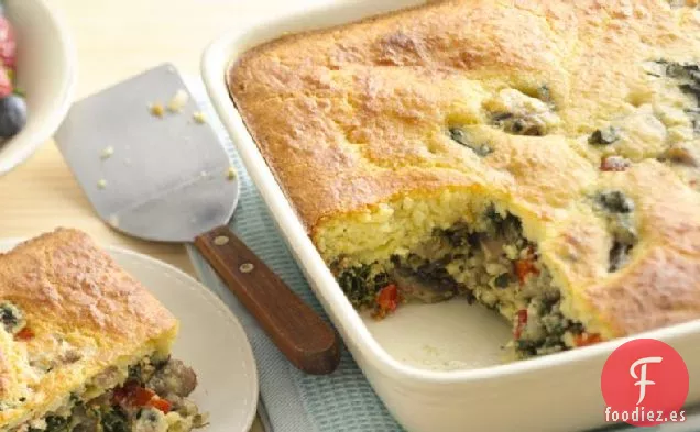 Salchichas y Espinacas Para el Desayuno