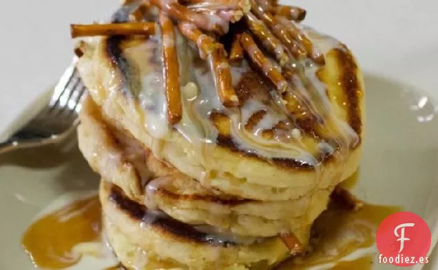 Tortitas de Pretzel de Chocolate Blanco