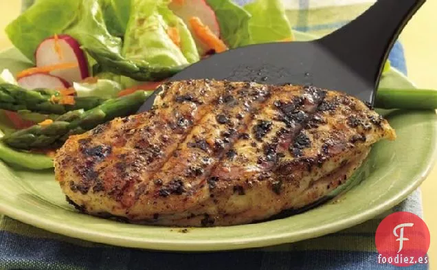 Pechugas de Pollo a la Parrilla con Salvia y Ajo