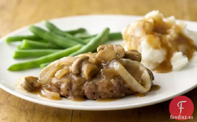Filete de Salisbury con Salsa de Champiñones