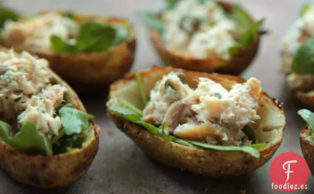 Pieles de Patata de Trucha Ahumada