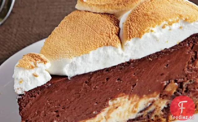 Tarta de queso de S'mores de caramelo