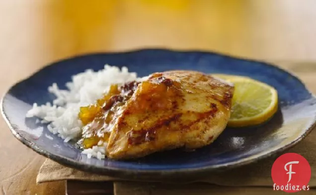 Pollo con Especias y Chutney Indio