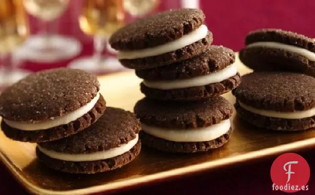 Galletas de Sándwich de Pan de Jengibre de Chocolate