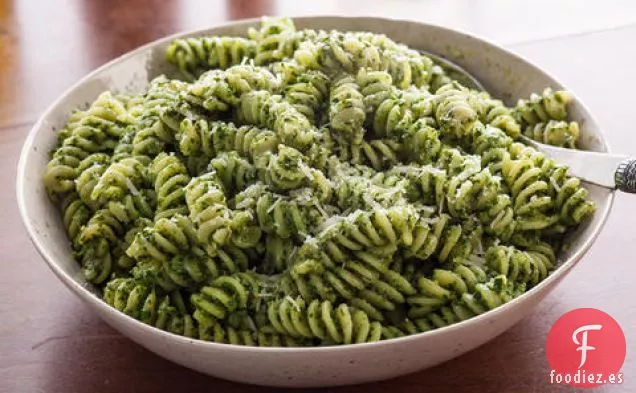 Fusilli de Pesto de Espinacas