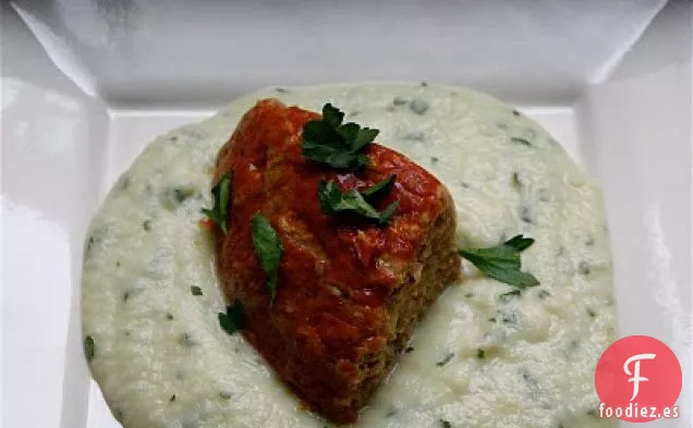 Pastel de Carne de Pavo del Medio Oeste de Mostaza y Mostaza