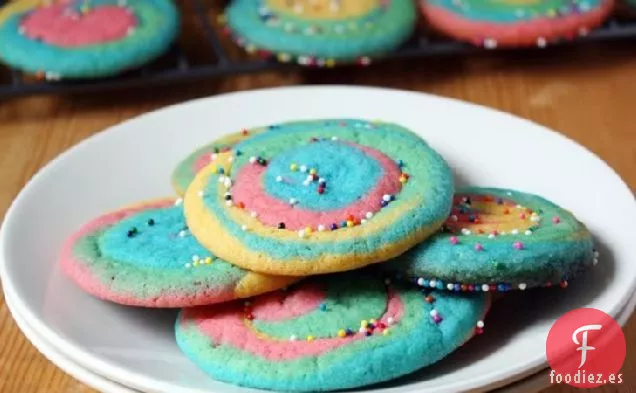 Galletas de Remolino de Arco Iris