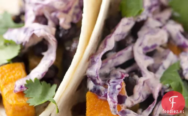 Tacos de Batata y Frijoles Negros