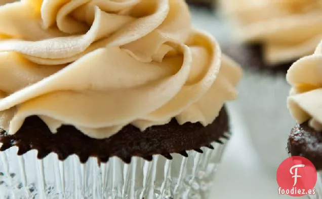 Cupcakes de Chocolate con Crema de Mantequilla Irlandesa