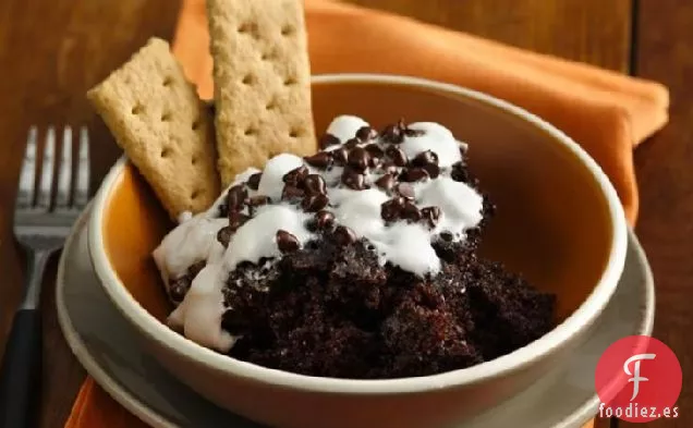 Pastel S'more Fudgy de Cocción lenta