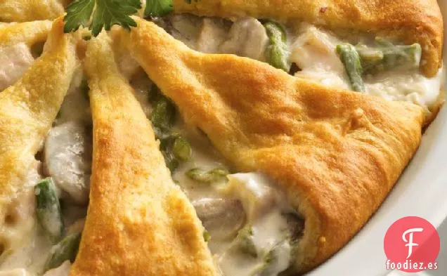 Pastel de Espárragos y Pavo