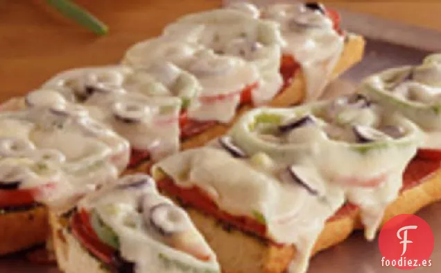 Pizzas de Pan Francés Antipasto