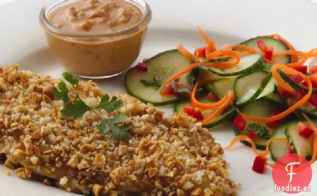 Pollo de Cacahuete Tailandés de 20 Minutos