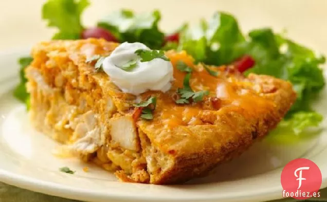 Pastel de Tacos de Pollo Increíblemente Fácil