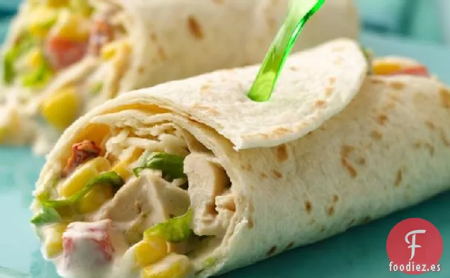 Envolturas de Ensalada de Fajita de Pollo