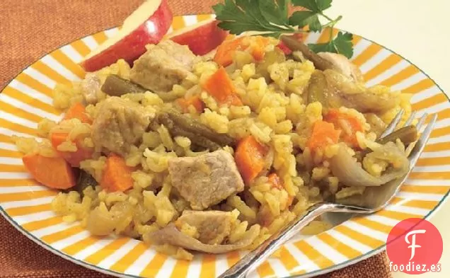 Cosecha de Carne de Cerdo, Batatas y Arroz