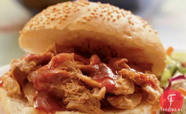 Sándwiches de barbacoa de Pavo de Cocción Lenta