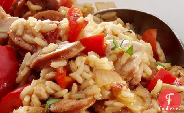 Jambalaya de Pollo y Salchichas