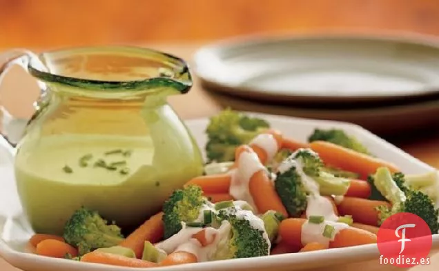 Brócoli y Zanahorias con Salsa Cremosa de Parmesano