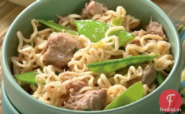 Fideos de Cerdo con Jengibre y Ramen de Cocción Lenta