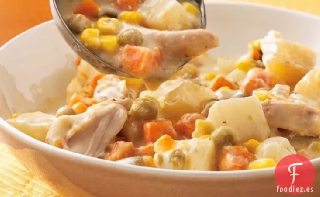 Estofado de Pollo Alfredo de Cocción Lenta