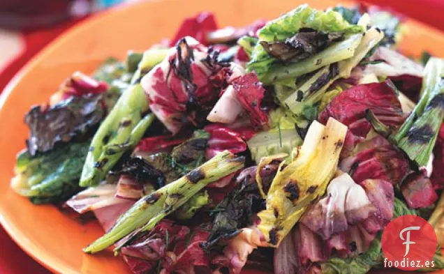 Ensalada De Achicoria A La Parrilla Con Aderezo De Jerez y mostaza