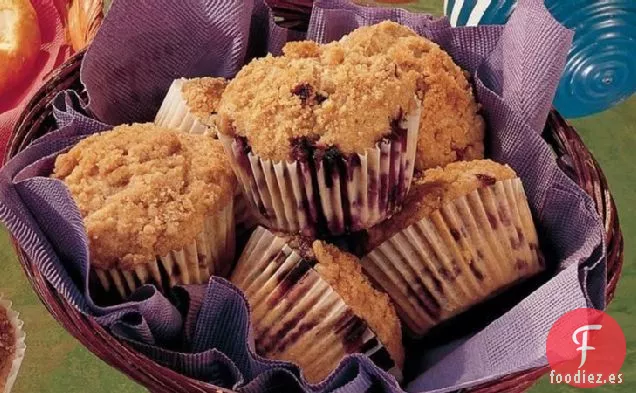 Muffins de Streusel de Arándanos