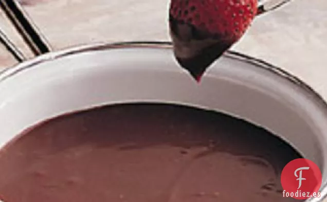 Fondue de Crema Agria de Chocolate